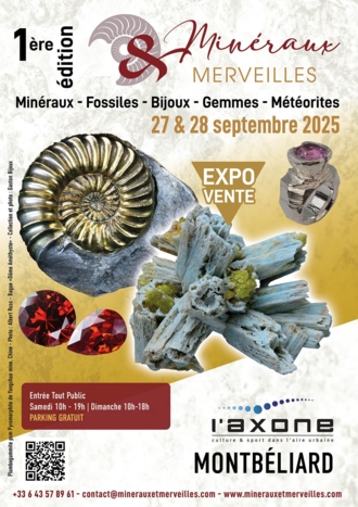 1ère ÉDITION DU SALON MINÉRAUX ET MERVEILLES