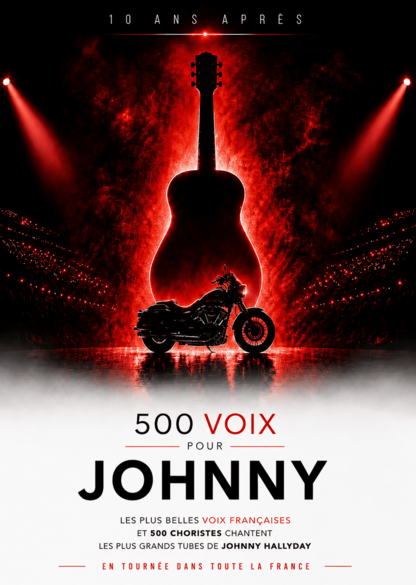 500 Choristes chantent avec Johnny Hallyday